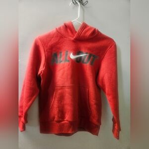 Boy's Nike Hoodi Red Small